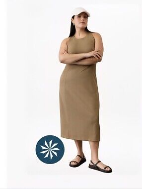 Athleta Seasoft Rib Midi Tank Dress S